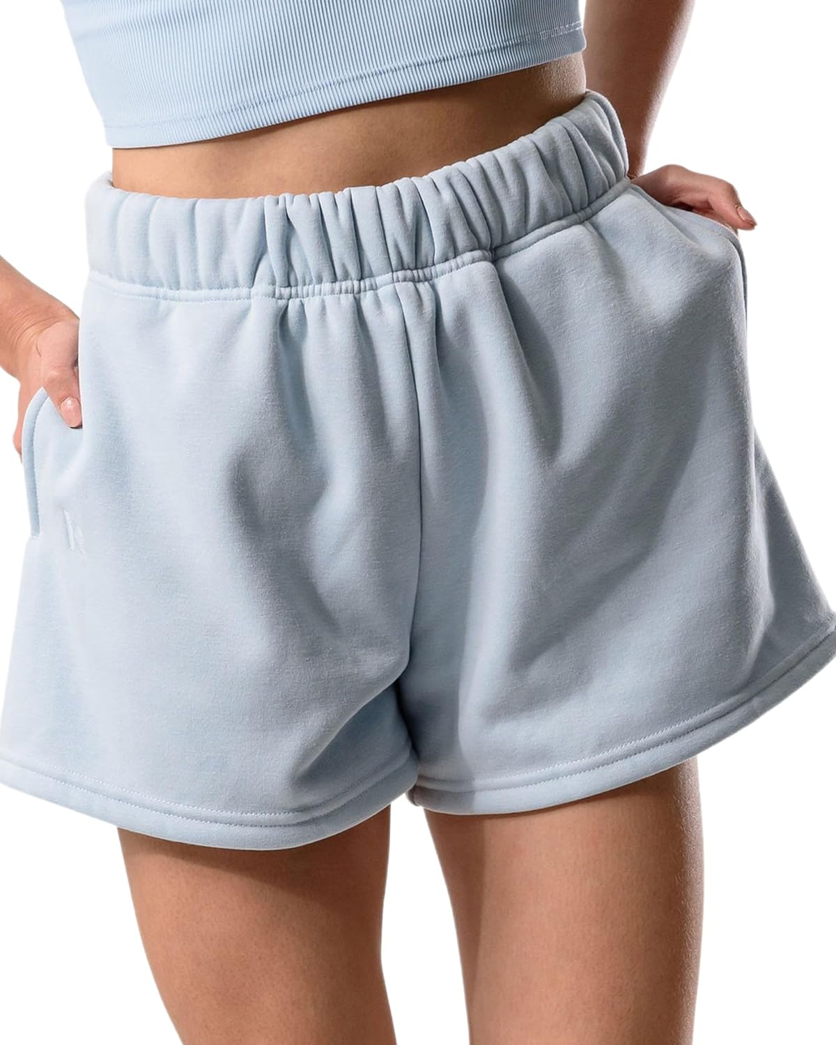 Comfy Sweat Shorts Women High Waisted Lounge 