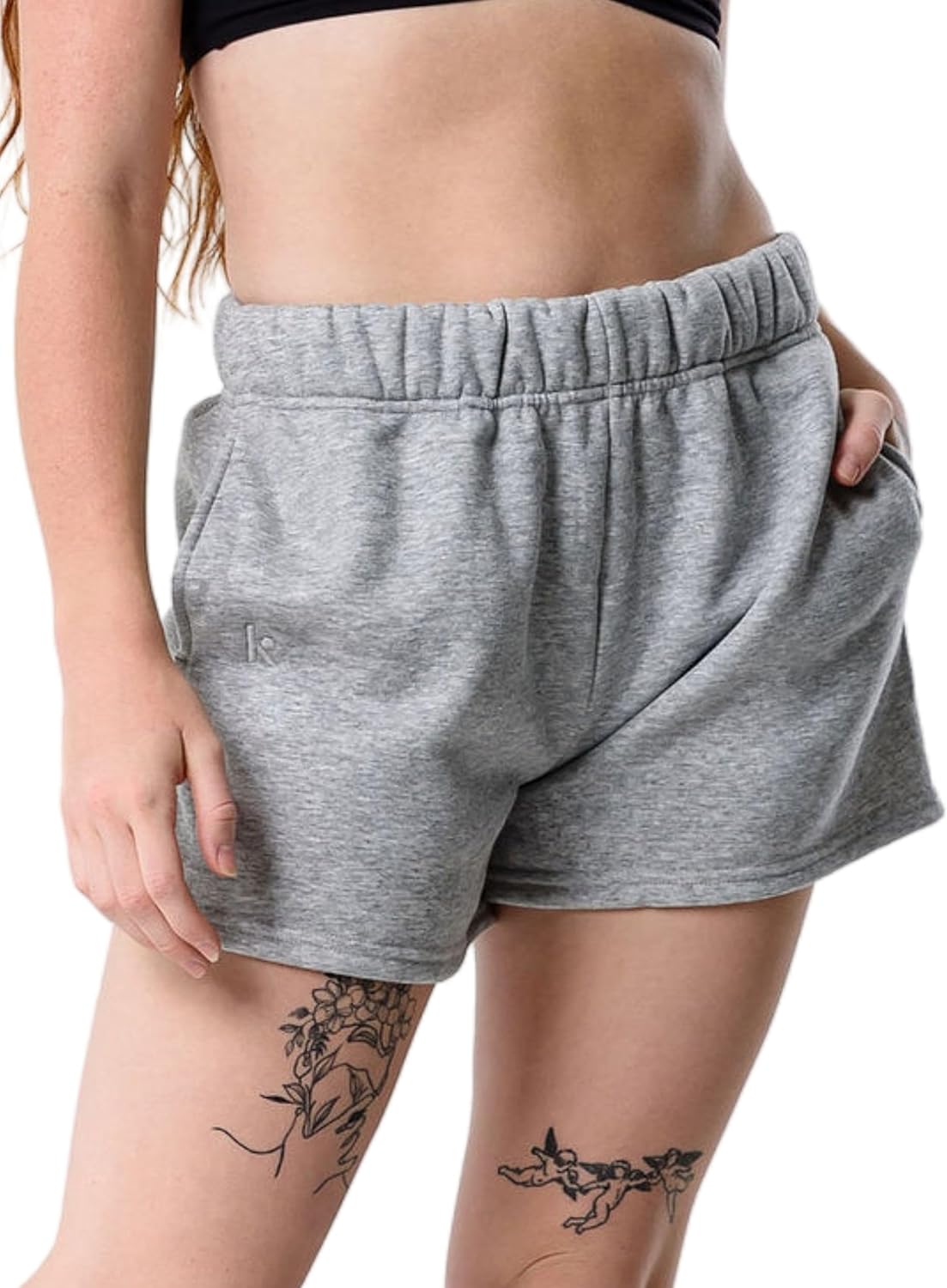 Comfy Sweat Shorts Women High Waisted Lounge 