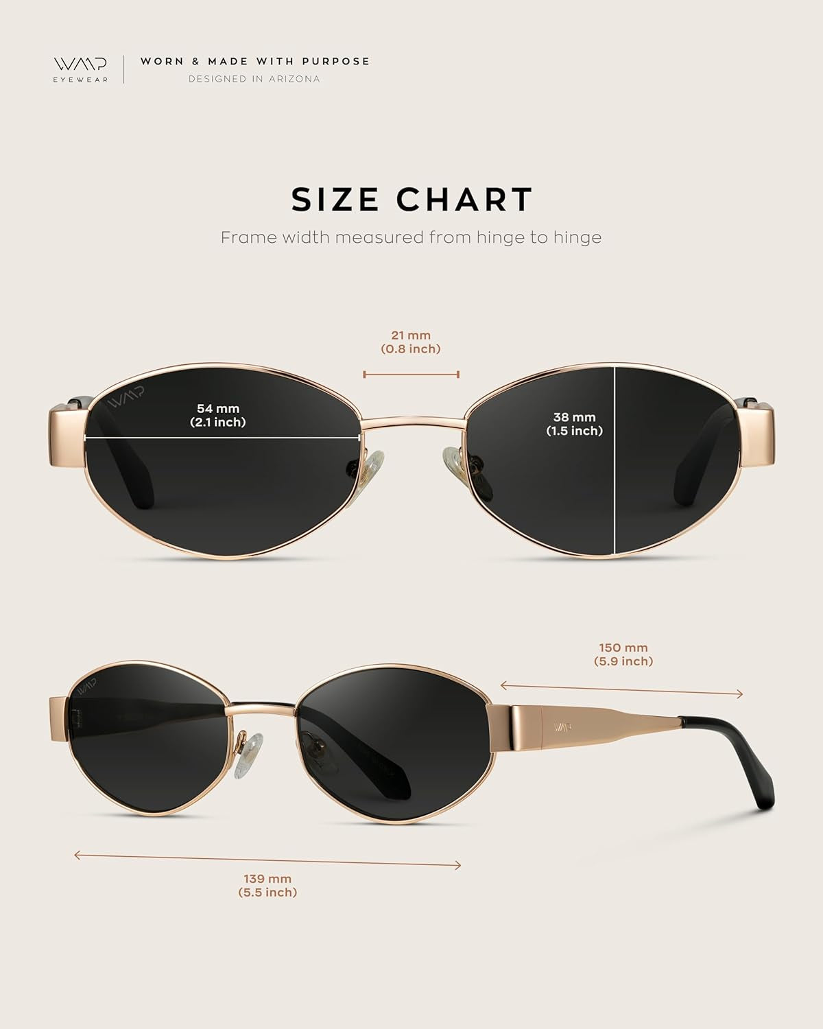 Retro Oval Sunglasses for Women