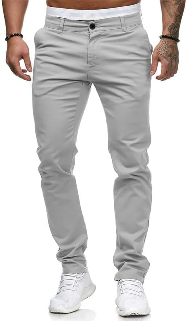 Men's Chinos Slim Fit Stretch Skinny Pants