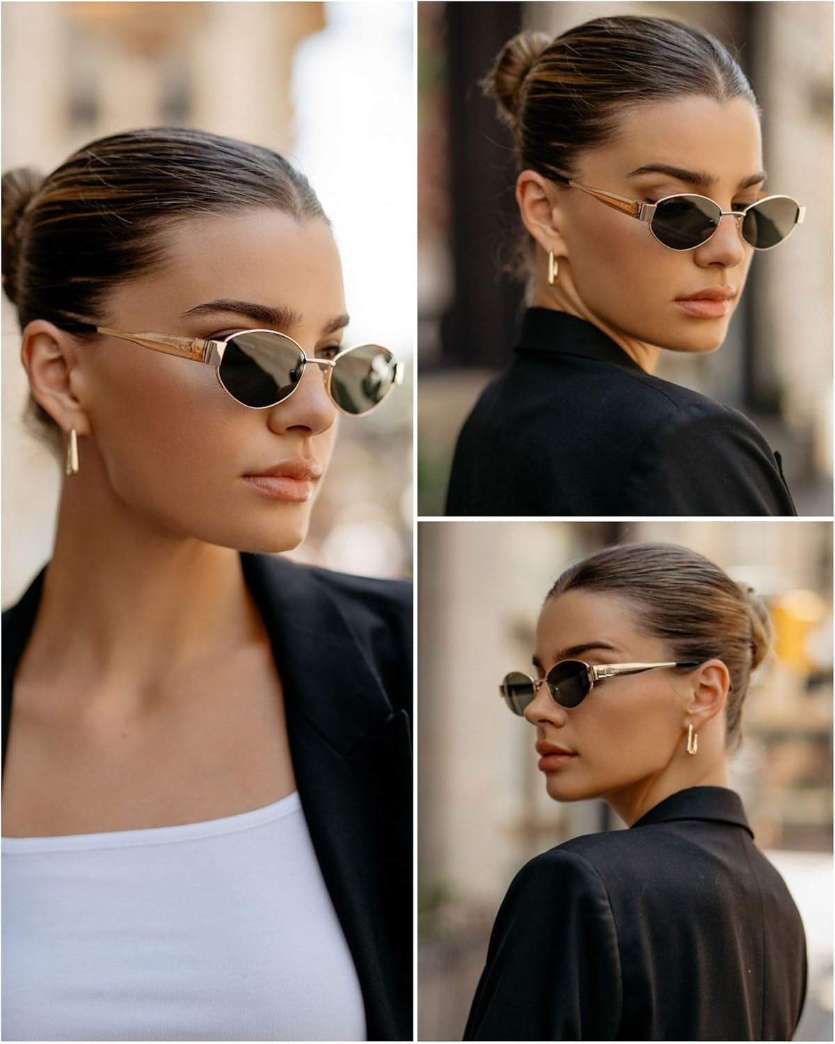 Retro Oval Sunglasses for Women