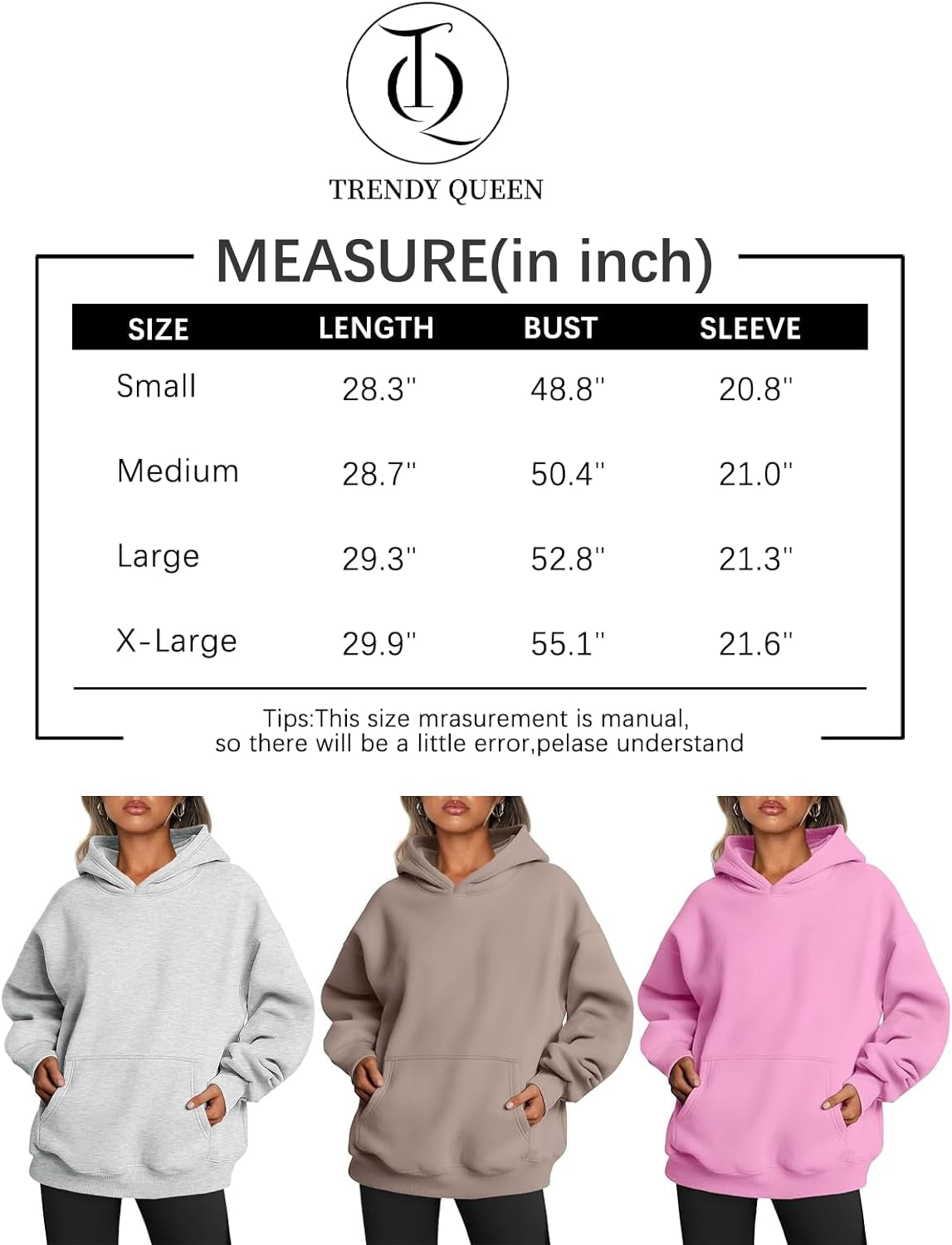 Womens Oversized Hoodies Fleece Sweatshirts