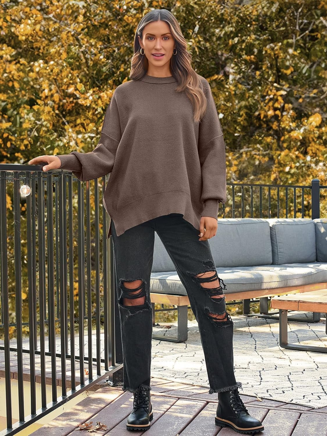 Women's Oversized crewneck sweater  