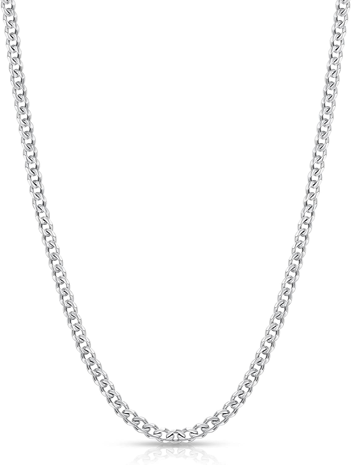 Mens Necklace Chains Stainless Steel Cuban Link  