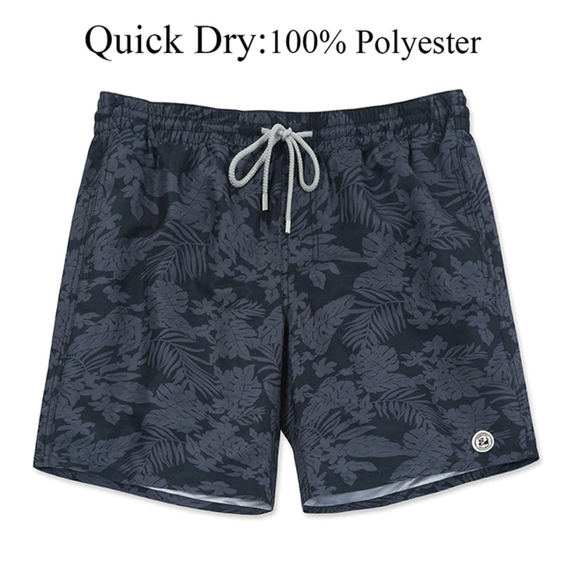 Mens Swim Shorts Quick Dry Beach Board Shorts 