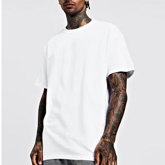Blank White T-shirt Regular Fit 100% Cotton 