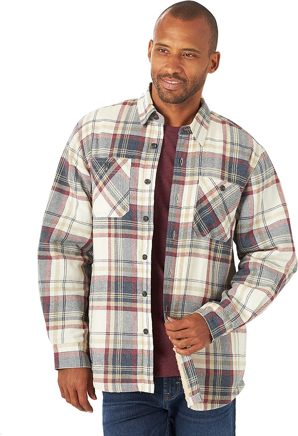 Men's Sherpa Lined Shirt Jacket