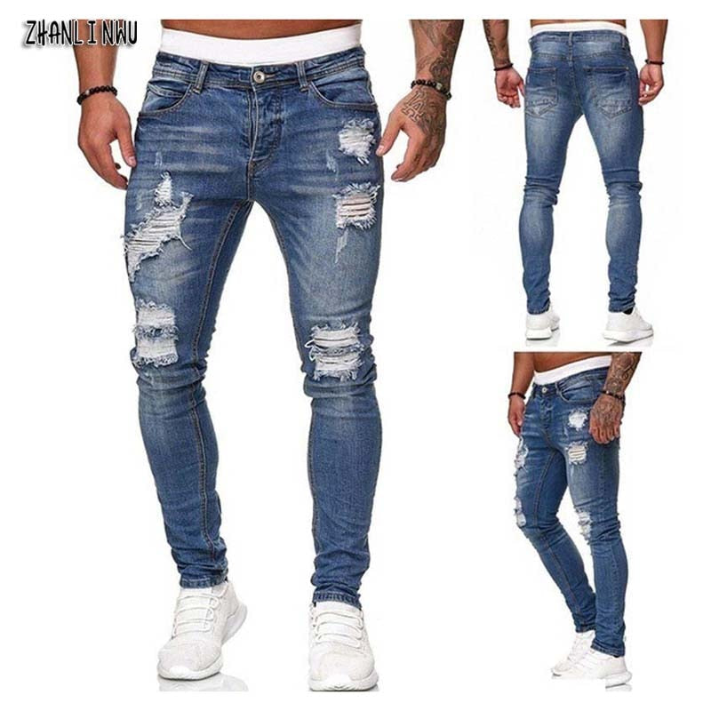  Ripped Jeans Men Skinny Slim Fit -4 colors