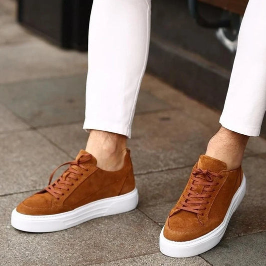 Handmade Genuine Leather Men Sneaker - Mens Casual Shoes - Daily Men Foot ware 