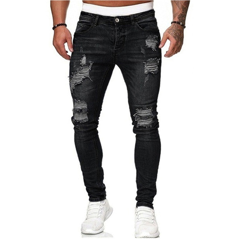  Ripped Jeans Men Skinny Slim Fit -4 colors