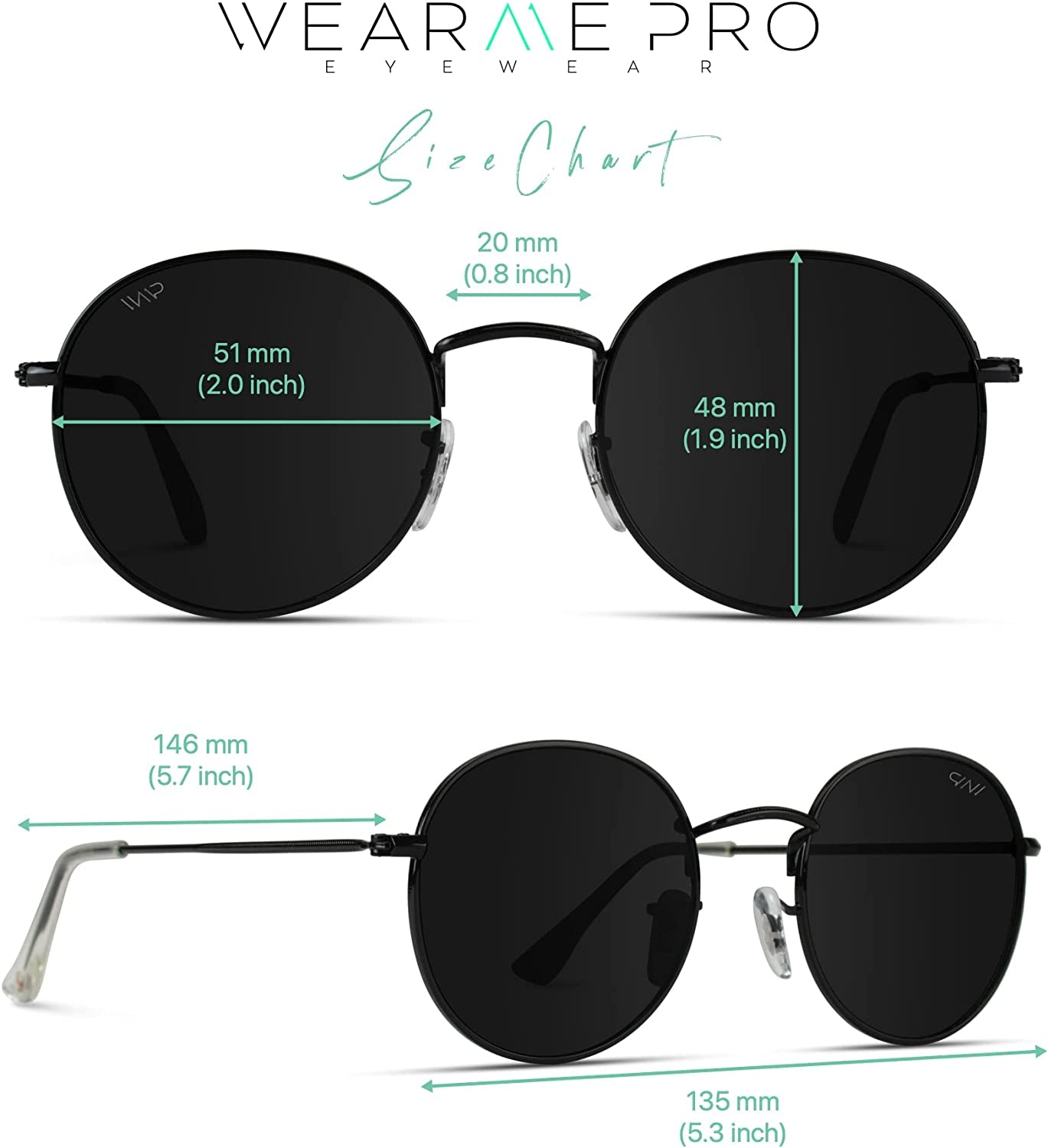 Wearme Pro - Reflective Lens round Trendy Sunglasses