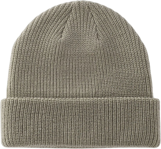 Classic Men'S Warm Winter Hats Acrylic Knit Cuff Beanie Cap Daily Beanie Hat