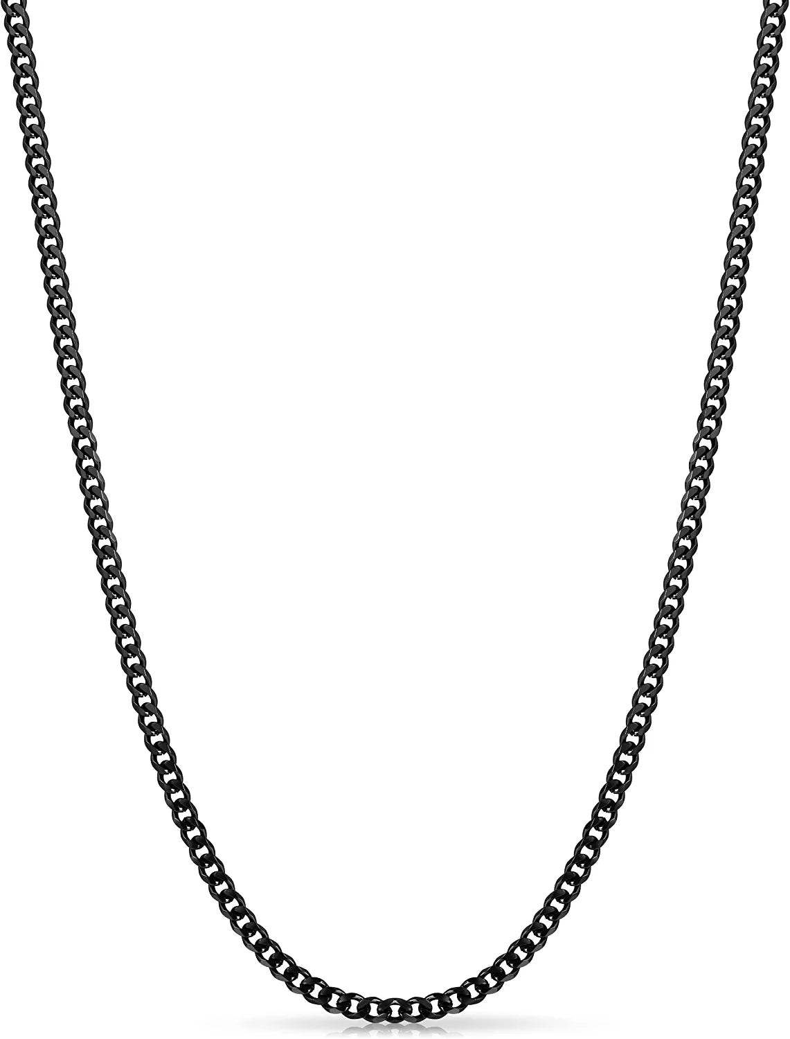 Mens Necklace Chains Stainless Steel Cuban Link  