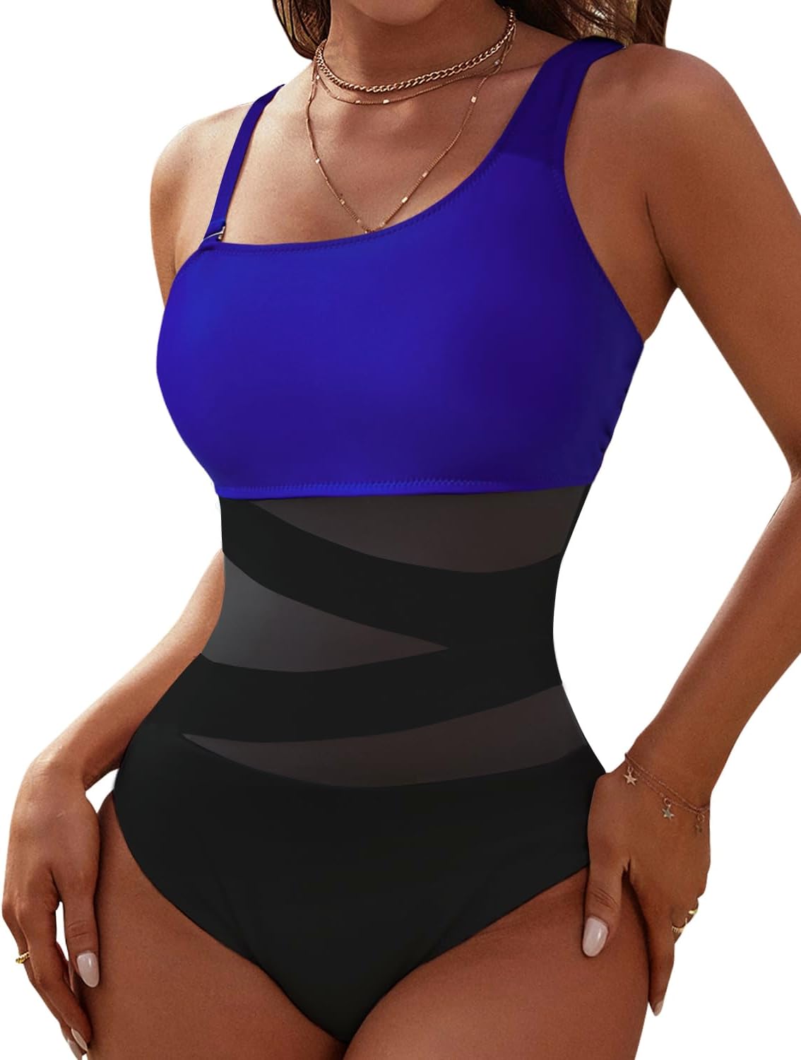 Women's One-Piece Bathing Suits One Shoulder Swimsuit