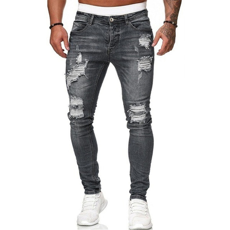  Ripped Jeans Men Skinny Slim Fit -4 colors