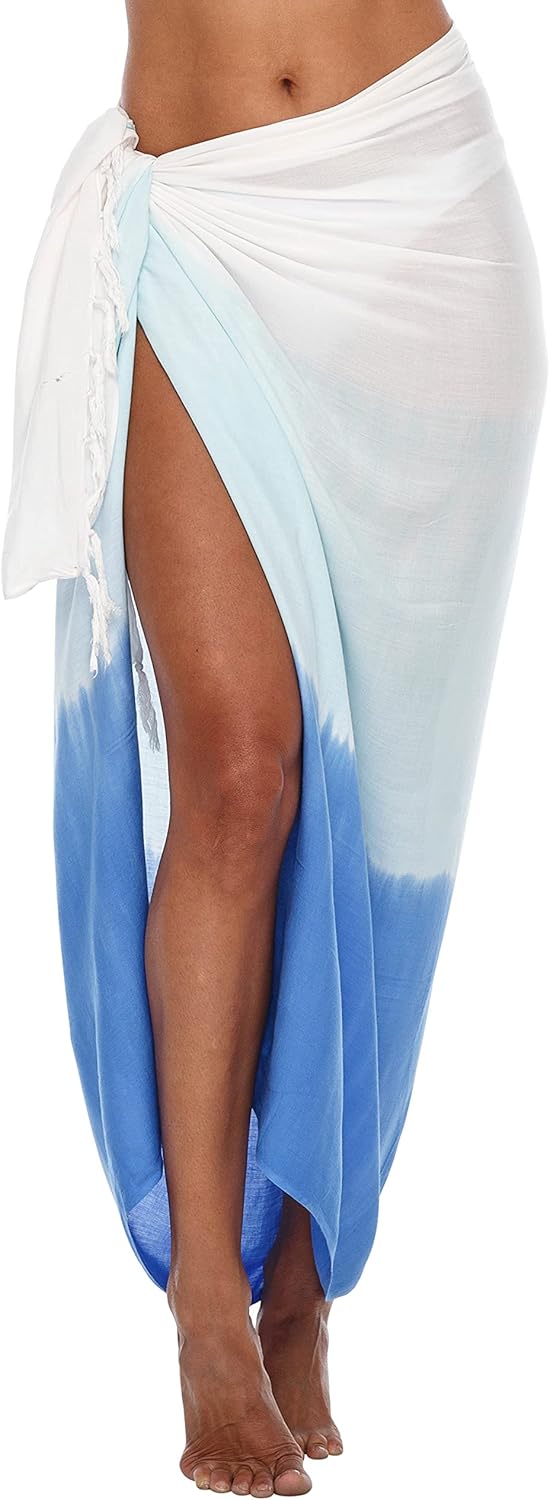 Womens Beach Cover up Ombre Sarong Swimsuit Cover-Up Pareo Coverups