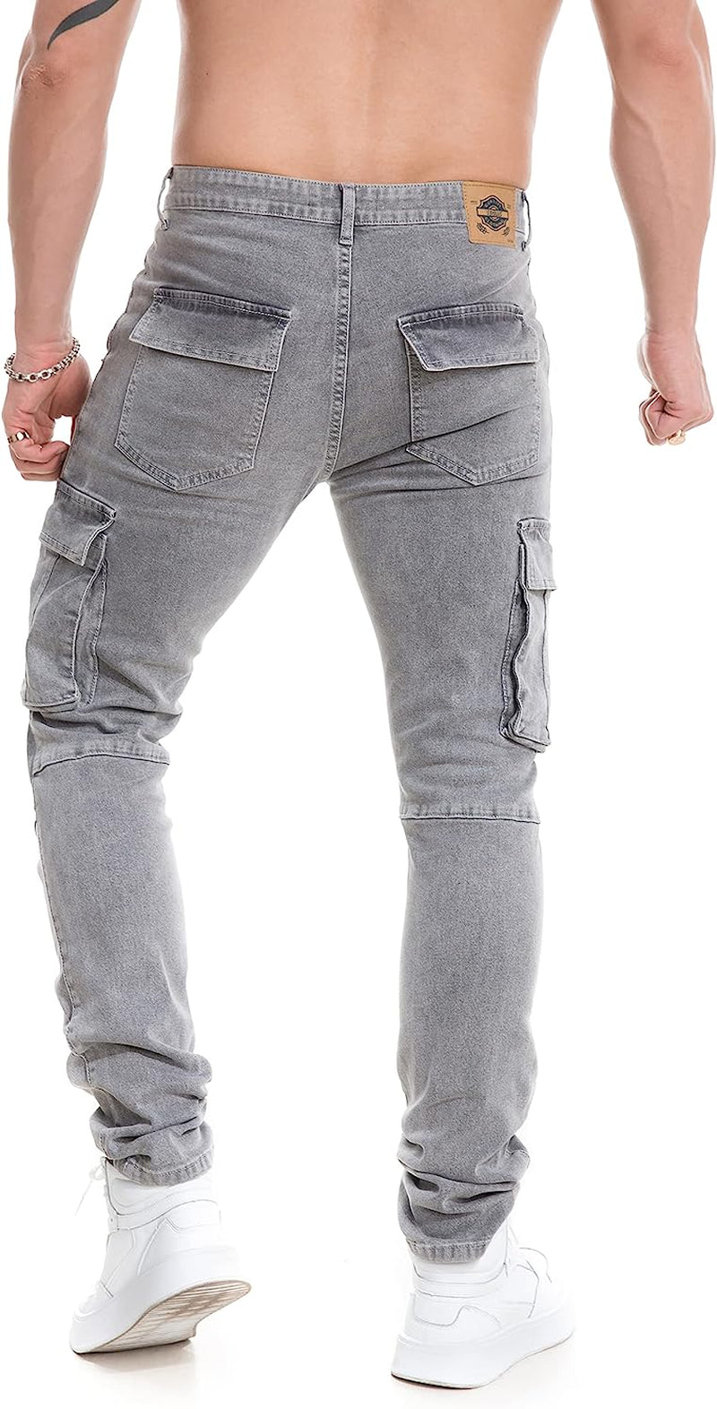 Mens Slim Fit Stretch Denim with Pockets 