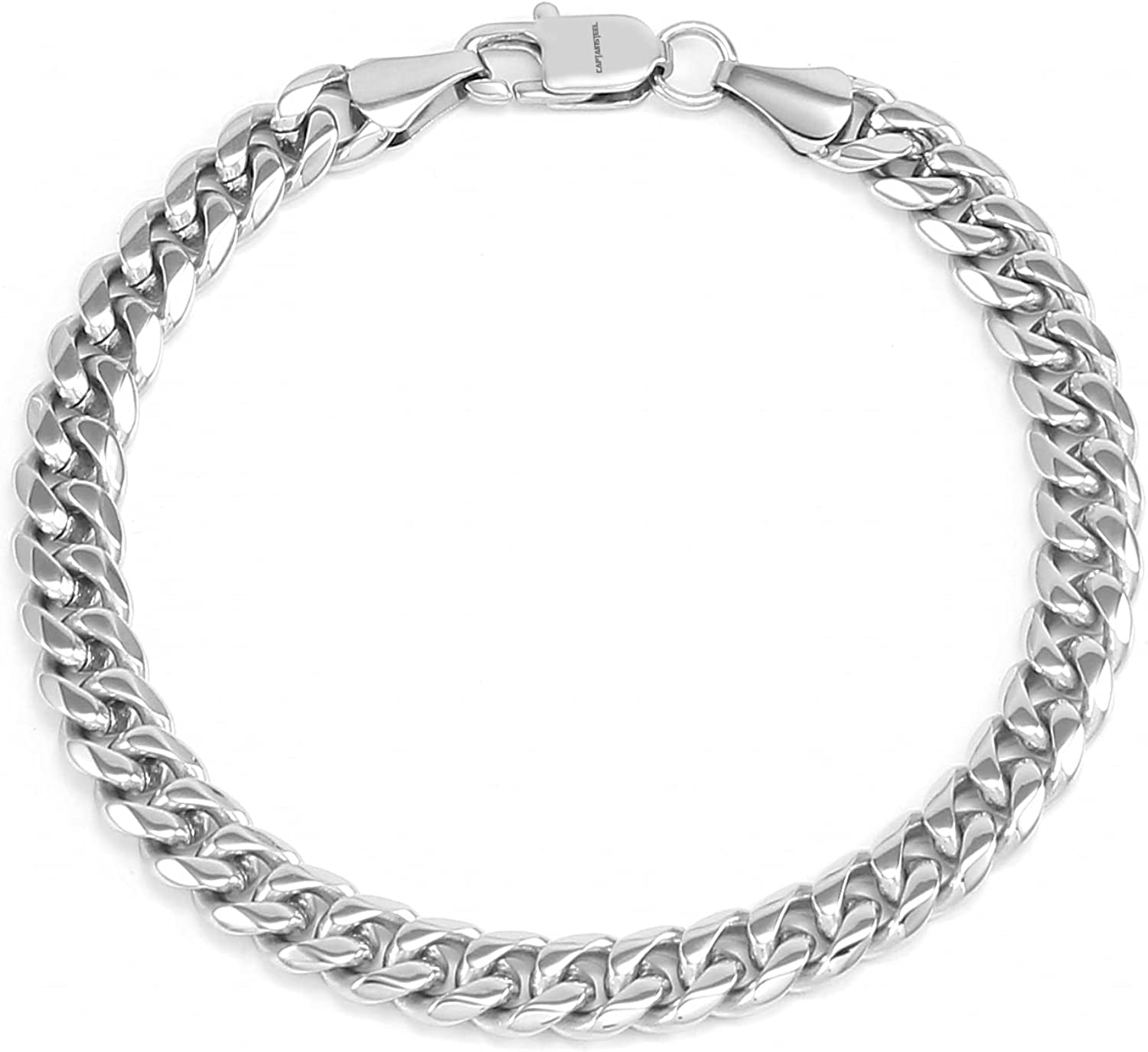 Cuban Bracelet for Men 7/7.5/8/9Inch Stainless Steel Bracelet