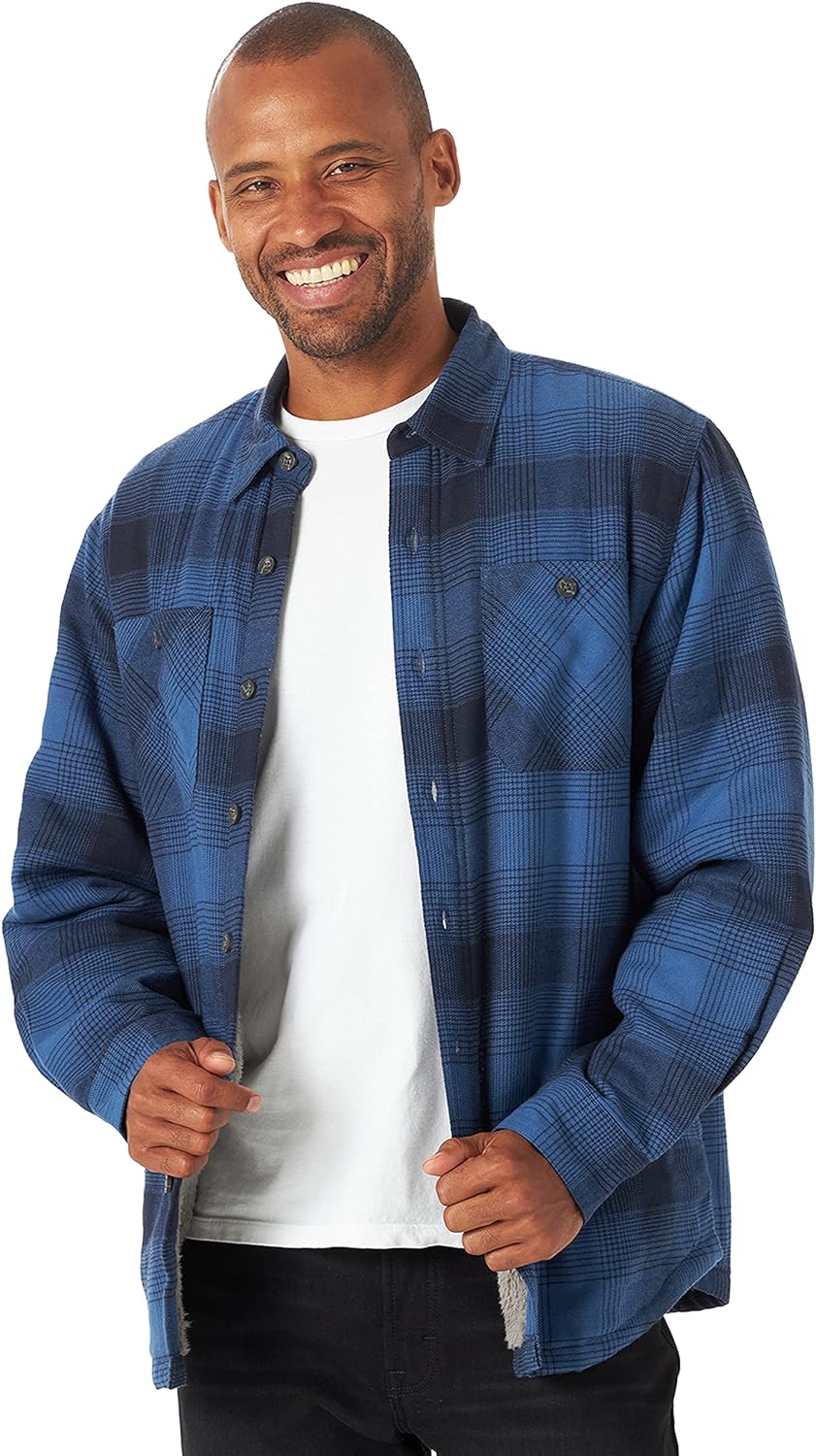 Men's Sherpa Lined Shirt Jacket