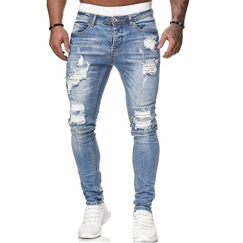  Ripped Jeans Men Skinny Slim Fit -4 colors