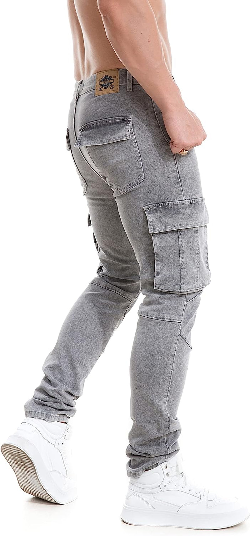 Mens Slim Fit Stretch Denim with Pockets 