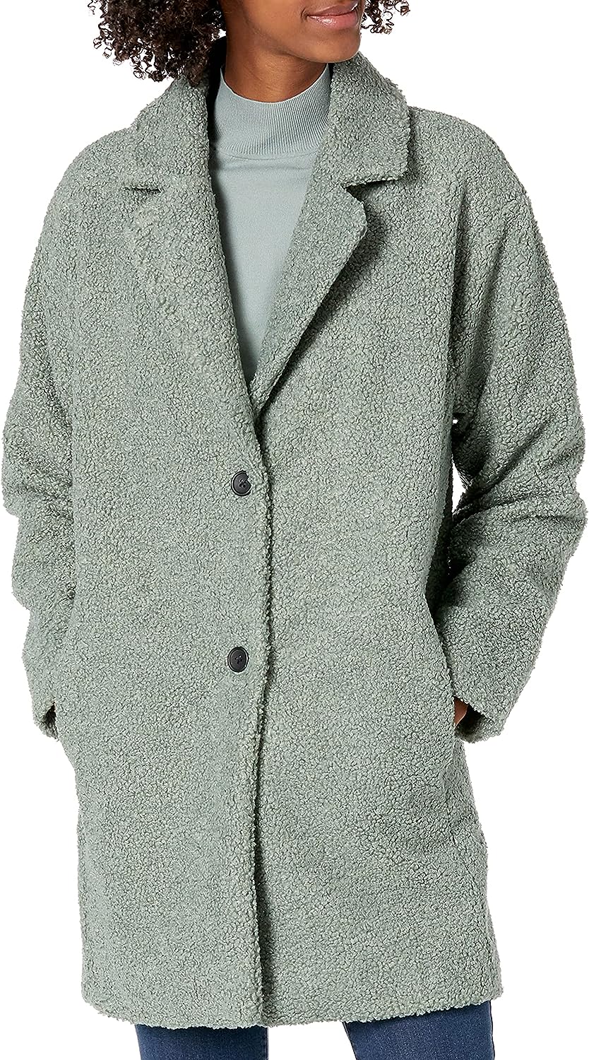 Women's Fleece Oversized-Fit Lapel Jacket 