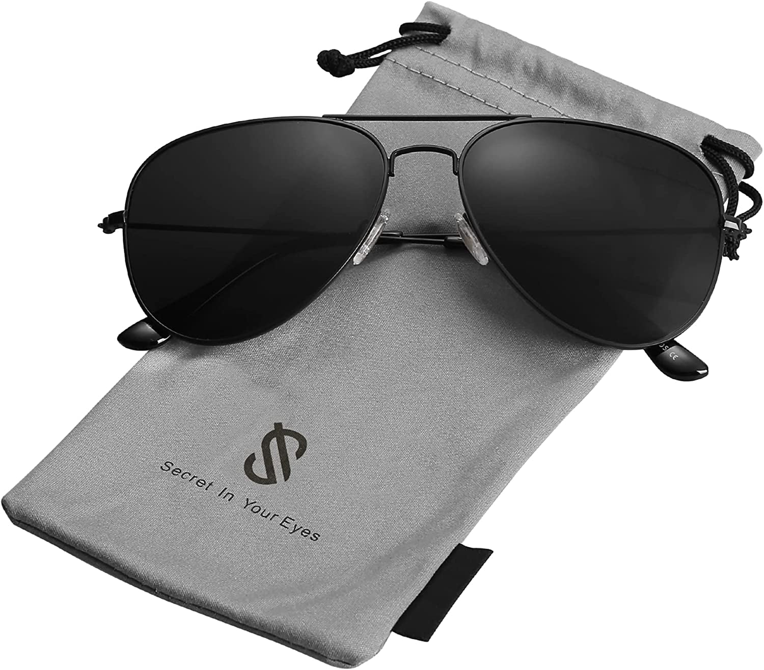 Classic Aviator Polarized Sunglasses for Men 