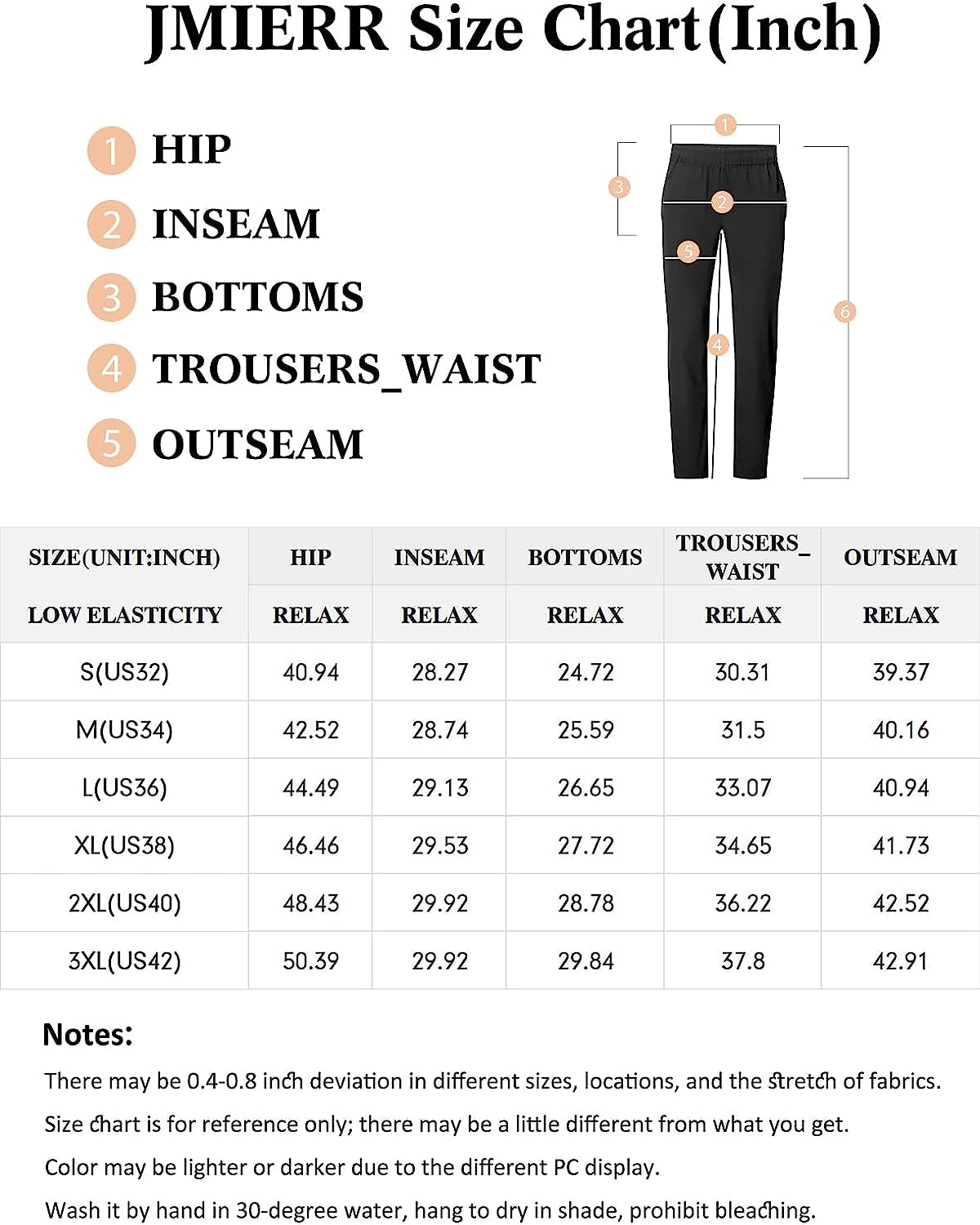 Mens Casual Joggers Pants - Cotton Drawstring Chino Cargo Pants Hiking Outdoor Twill Track Jogging Sweatpants Pants