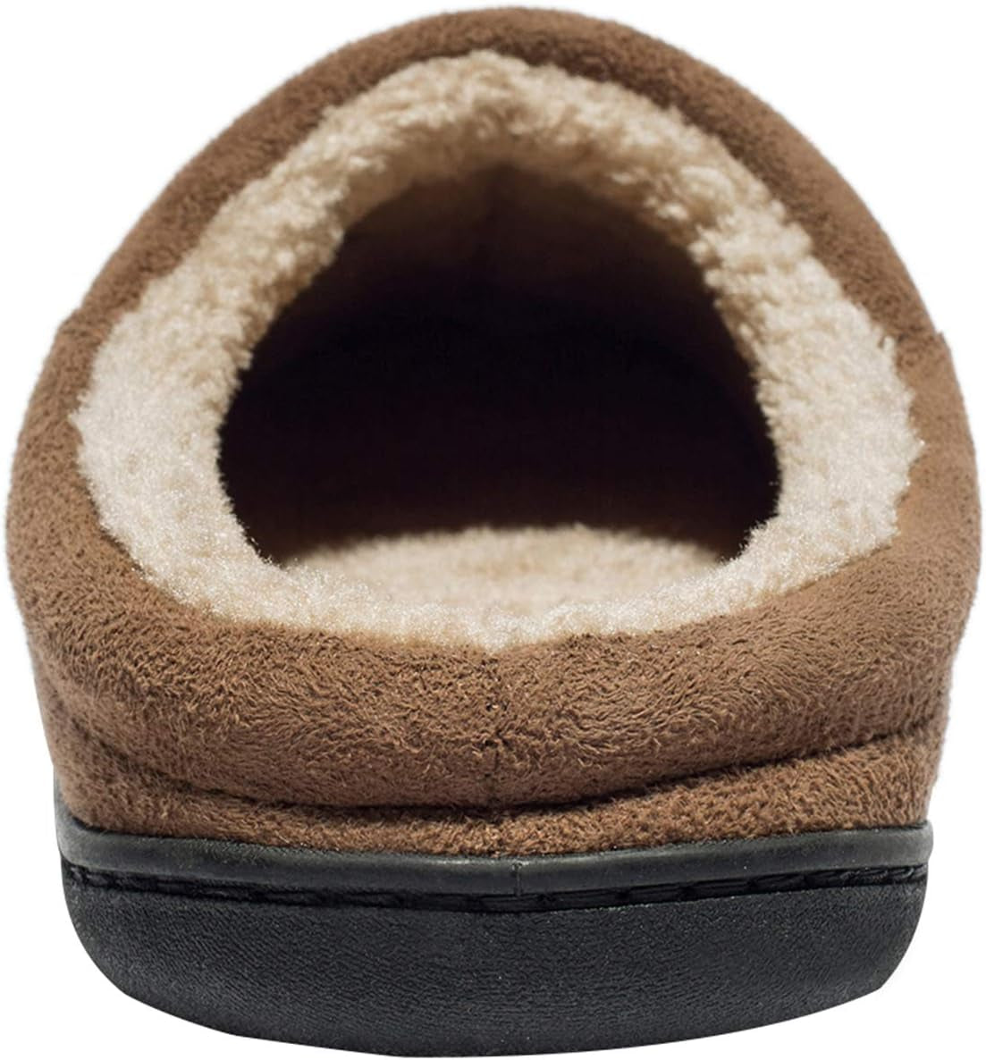 Men'S Warm Foam Suede Plush Lined Slip on Slippers