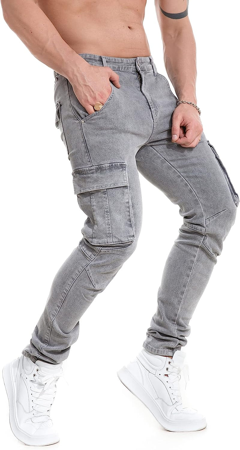 Mens Slim Fit Stretch Denim with Pockets 