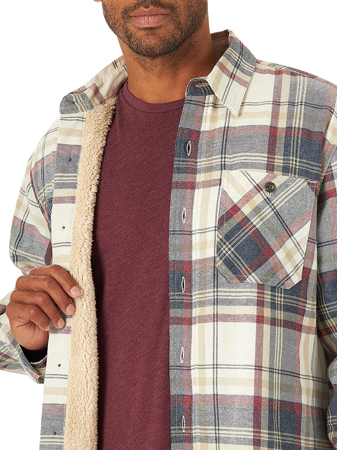 Men's Sherpa Lined Shirt Jacket