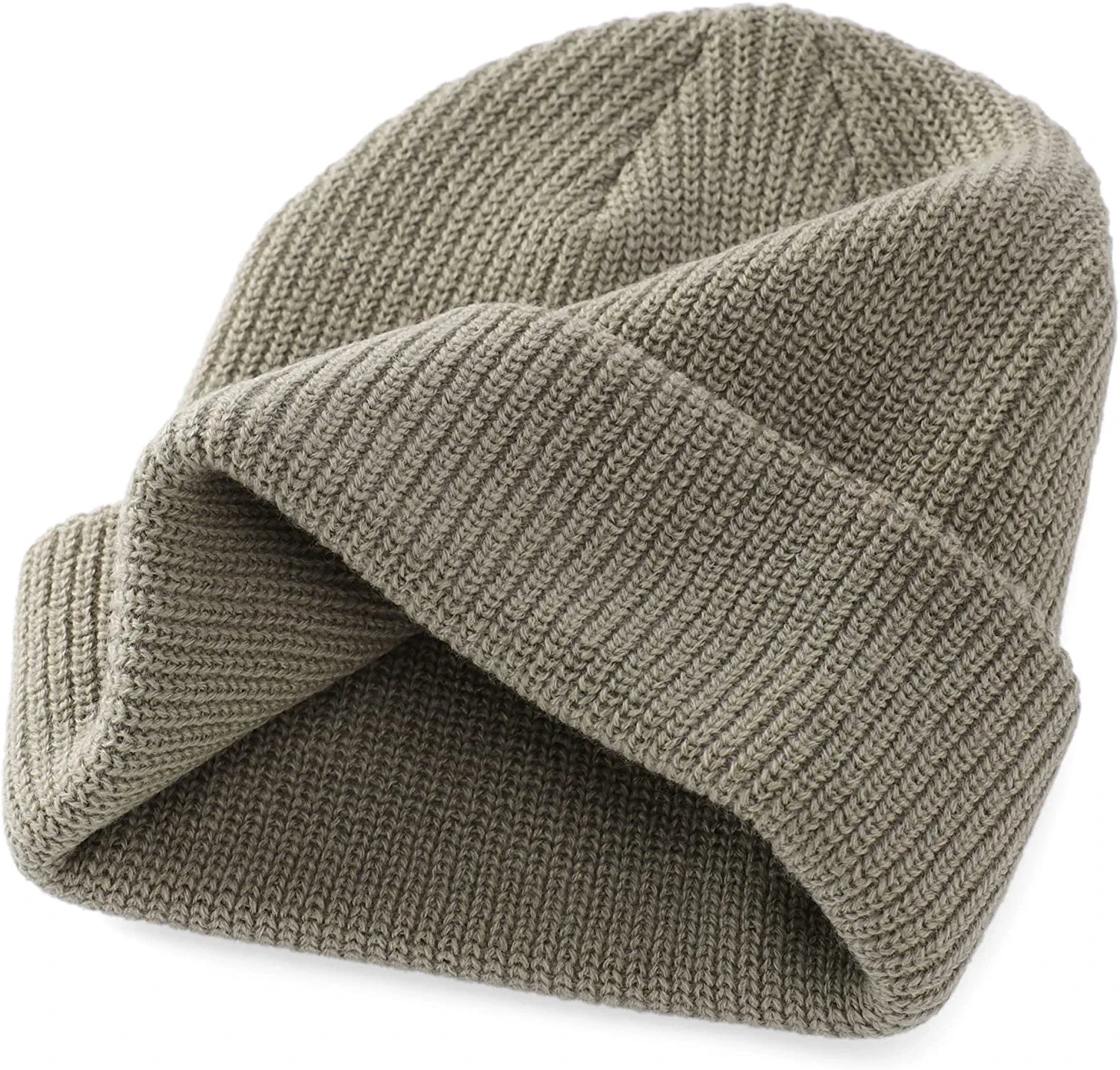 Classic Men'S Warm Winter Hats Acrylic Knit Cuff Beanie Cap Daily Beanie Hat