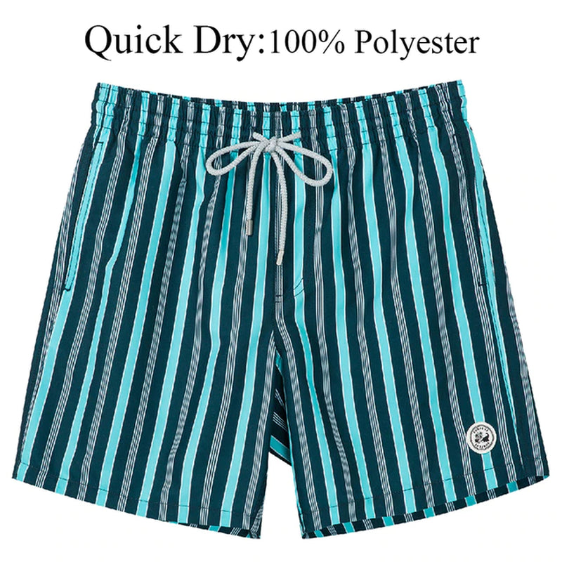 Mens Swim Shorts Quick Dry Beach Board Shorts 