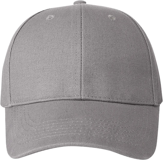 Classic 100% Cotton Structured Baseball Hats for Men/women Basic Plain Blank Workout Ball Caps