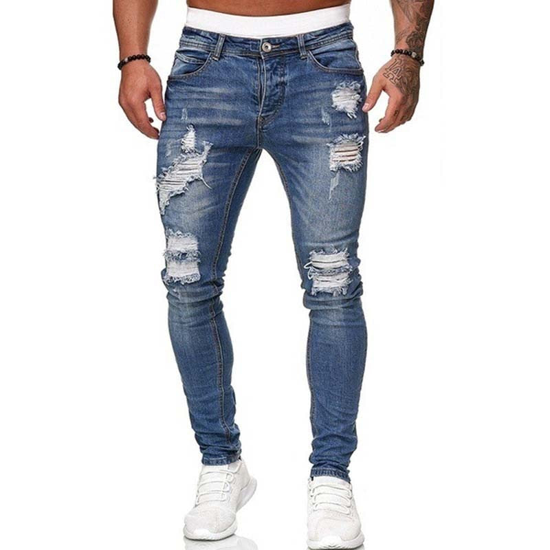  Ripped Jeans Men Skinny Slim Fit -4 colors