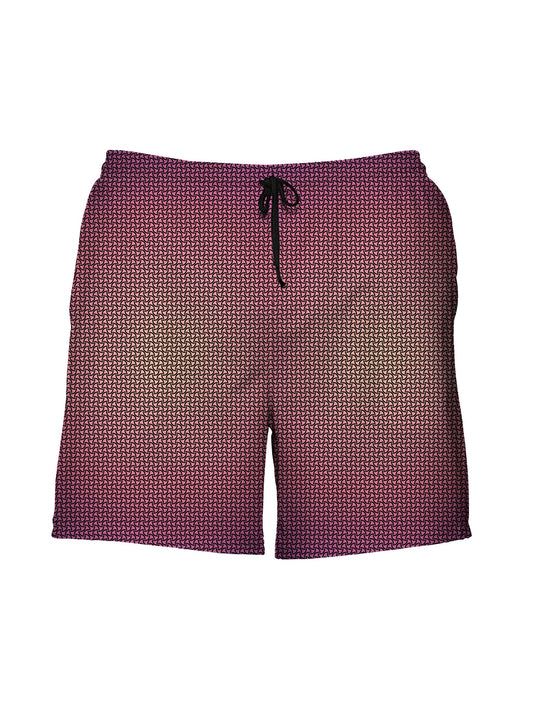 Mens Swimwear - Psychedelic Swim Trunks - Geometric Bathing Suit for Men