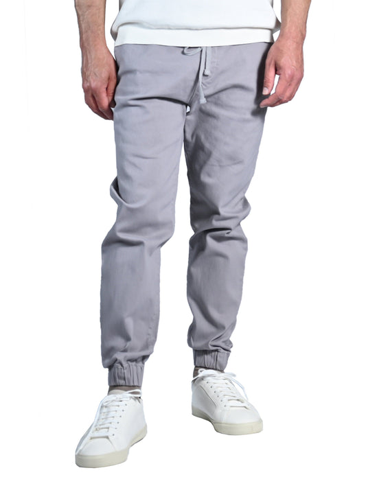 Men’S Chino Jogger Pants - Soft and Stretch-Gray