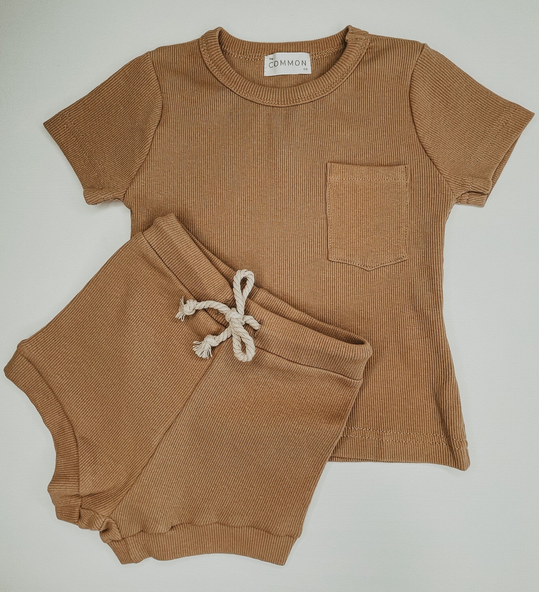 Organic Cotton Ribbed Short Set | Toddler | Kids Fashion | Summer | Baby Gift | Baby Girl | Baby Boy | Kids Clothing | Neutral